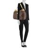 Louis Vuitton Galliera handbag in brown monogram canvas and natural leather - Detail D1 thumbnail