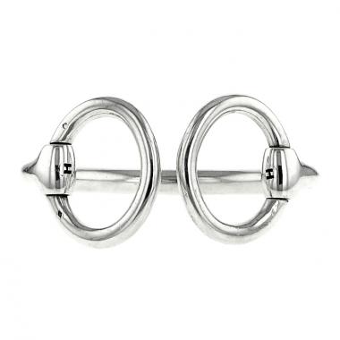 Bracciale apribile Hermes Nausica modello piccolo in argento