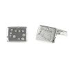 Repossi pair of cufflinks in white gold and diamonds - 00pp thumbnail