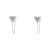 Messika earrings in 14k white gold and diamonds - 00pp thumbnail