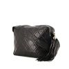 Chanel Grand Shopping shoulder bag in black quilted leather - 00pp thumbnail