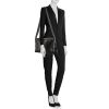 Bolso bandolera Chanel Grand Shopping en cuero acolchado negro - Detail D1 thumbnail
