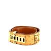 Hermès Médor belt in gold ostrich leather - 00pp thumbnail
