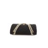 Chanel Timeless handbag in black quilted canvas - 360 Front thumbnail