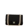 Bolso de mano Chanel Timeless en lona acolchada negra - 360 thumbnail