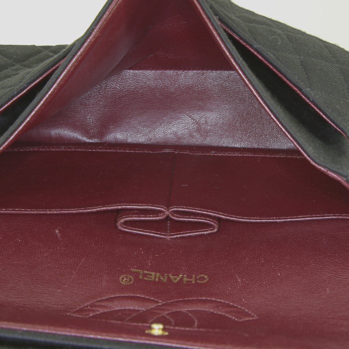 Borsa Chanel Timeless in tela trapuntata nera - Detail D3