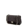 Chanel Timeless handbag in grey jersey canvas - 00pp thumbnail