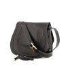 Chloé Marcie shoulder bag in black grained leather - 00pp thumbnail