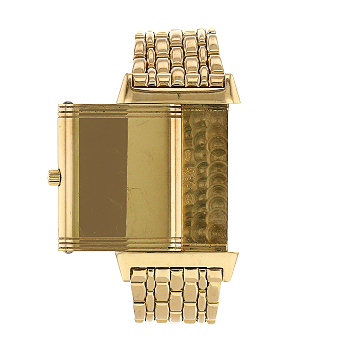 Jaeger Lecoultre Reverso watch in yellow gold Circa  2000 - Detail D2