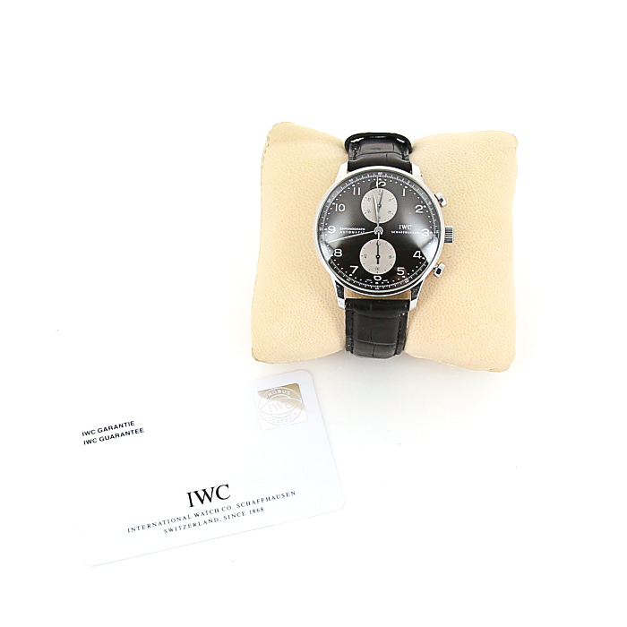 IWC Portuguese-Chronograph watch in stainless steel Circa  2010
