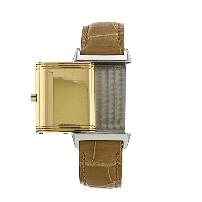 Montre Jaeger Lecoultre Reverso en or et acier - Detail D2