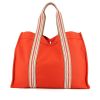 Sac cabas Hermes Toto Bag - Shop Bag en toile orange - 360 thumbnail