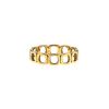 Hemstitched Dinh Van Impression Domino ring in yellow gold - 00pp thumbnail