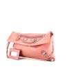 Bolsito de mano Balenciaga Enveloppe en cuero rosa - 00pp thumbnail