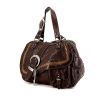 Dior Gaucho handbag in brown leather - 00pp thumbnail