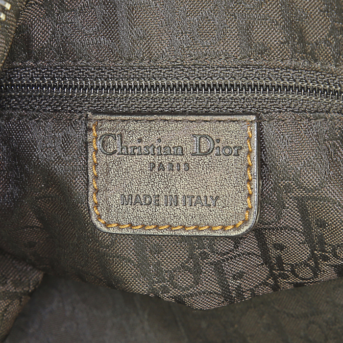 Borsa Dior Gaucho in pelle marrone - Detail D3