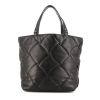 Bottega Veneta shopping bag in black grained leather - 360 thumbnail