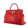 Hermes Kelly 35 cm handbag in red Casaque togo leather - 00pp thumbnail