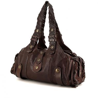 Bolso de mano Chloé Silverado en cuero marrón