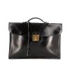 Porte-documents Hermès Sac à dépêches en cuir box noir - 360 thumbnail