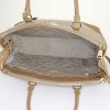 Bolso de mano Prada Galleria en cuero saffiano color oro - Detail D3 thumbnail
