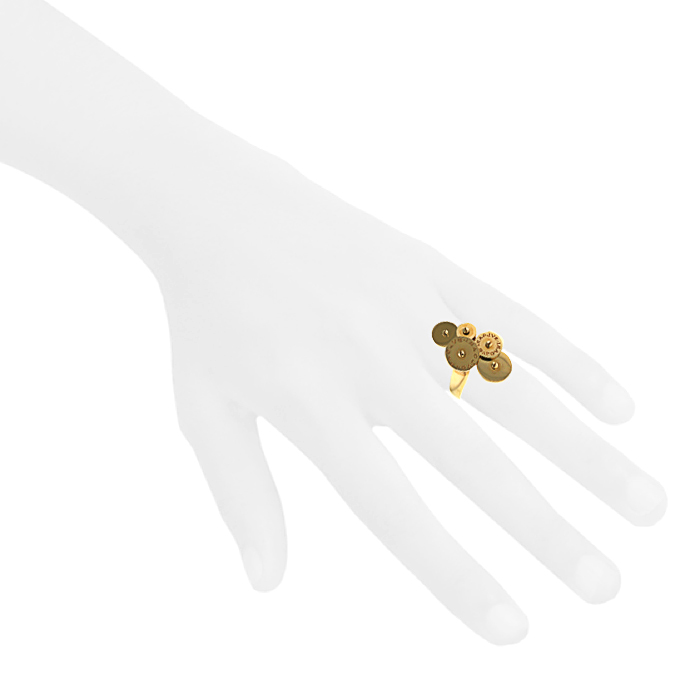 Bague Bulgari Cyclades en or jaune - Detail D1