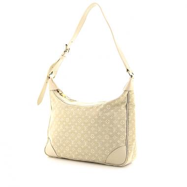 Borsa Louis Vuitton Boulogne in tessuto a monogramma Idylle undefined e pelle color crema