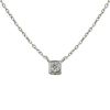 Dinh Van Cube small model necklace in white gold and diamond - 00pp thumbnail