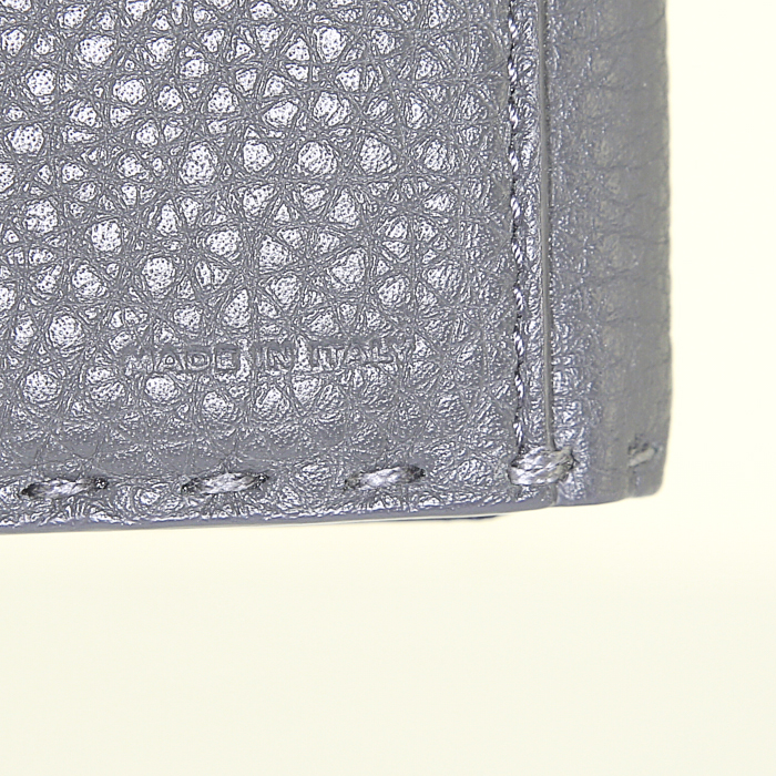 Portafogli Fendi in pelle martellata grigia - Detail D4