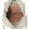 Bolso de mano Stella McCartney en lona acolchada gris - Detail D2 thumbnail