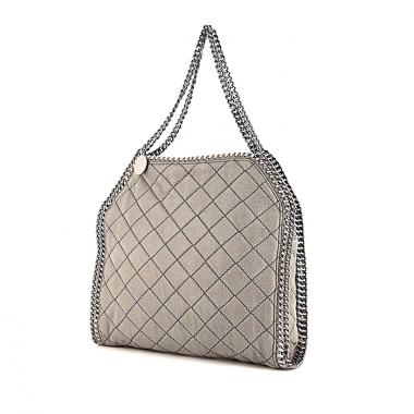 Borsa Stella McCartney in tela trapuntata grigia