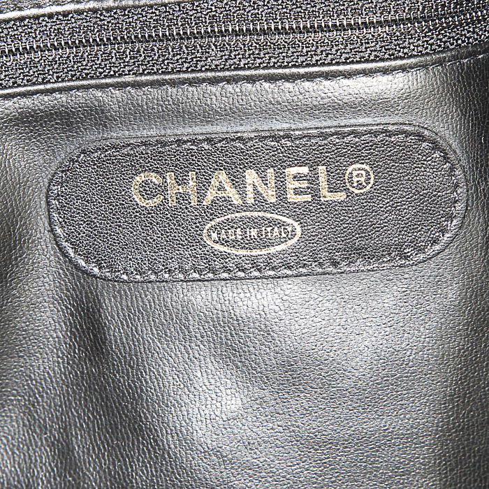 Borsa da viaggio Chanel in pelle nera - Detail D4