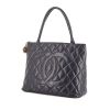 Chanel Medaillon - Bag handbag in navy blue quilted leather - 00pp thumbnail