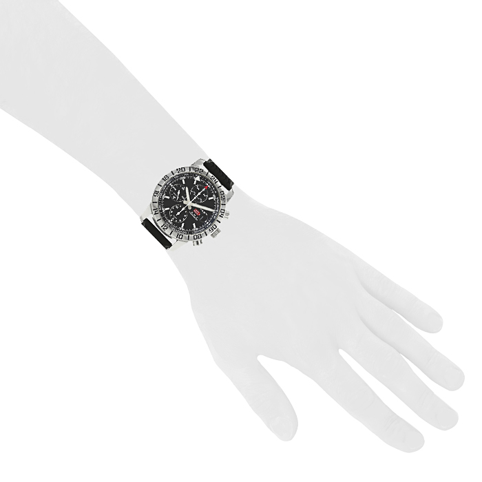 Chopard Mille Miglia Gmt watch in stainless steel Circa 2010 - Detail D1