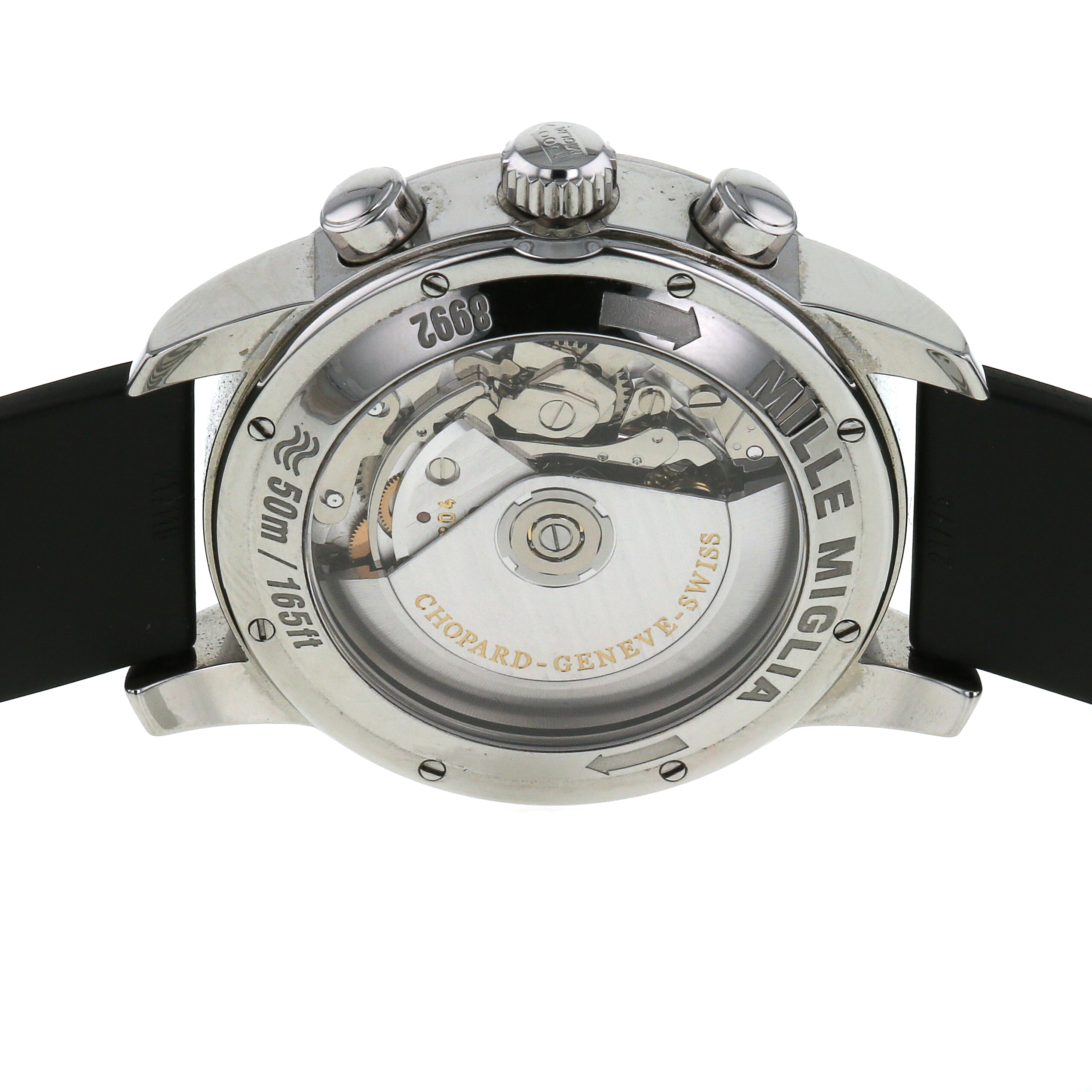 Chopard Mille Miglia Gmt watch in stainless steel Circa 2010 - Detail D3