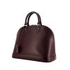 Louis Vuitton Alma medium model handbag in purple epi leather - 00pp thumbnail