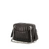 Chanel Camera handbag in black quilted leather - 00pp thumbnail