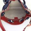 Shopping bag Gucci Positano in tela monogram grigia e pelle rossa - Detail D2 thumbnail
