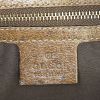 Gucci Nailhead handbag in beige monogram canvas and brown leather - Detail D3 thumbnail