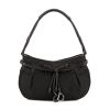Dior handbag in black monogram canvas and black leather - 360 thumbnail