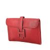 Hermes Jige large model pouch in red epsom leather - 00pp thumbnail