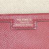Hermes Jige large model pouch in red epsom leather - Detail D3 thumbnail