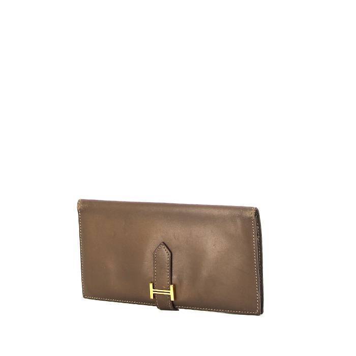 Hermès Béarn wallet in bronze Swift leather - 00pp