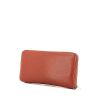 Hermes Silkin wallet in brick red epsom leather - 00pp thumbnail