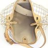 Louis Vuitton handbag in azur damier canvas and natural leather - Detail D2 thumbnail