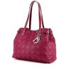 Dior Panarea small model shopping bag in raspberry pink canvas cannage and raspberry pink leather - 00pp thumbnail