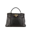 Hermes Kelly 32 cm handbag in black Ardenne leather - 360 thumbnail