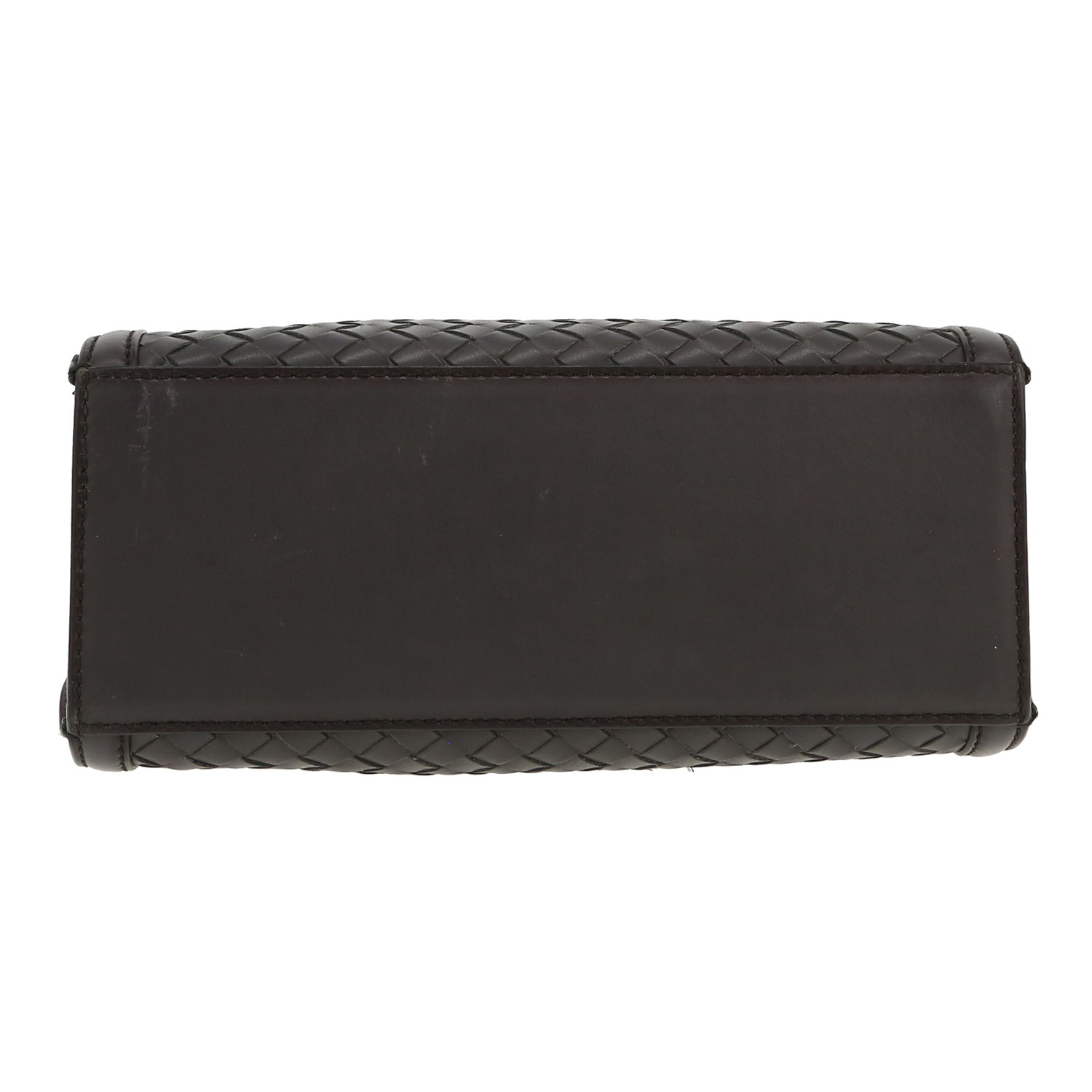 Bottega Veneta handbag in grey intrecciato leather - Detail D1