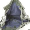 Jerome Dreyfuss handbag in green grained leather - Detail D3 thumbnail