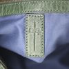 Jerome Dreyfuss handbag in green grained leather - Detail D4 thumbnail